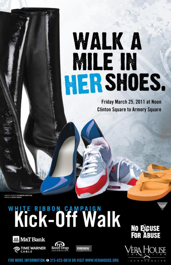 White Ribbon Campaign walk poster